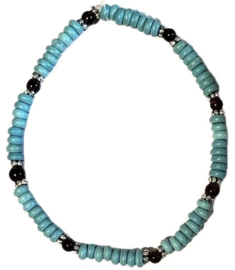 Turquoise Amethyst Stretch Bracelet
