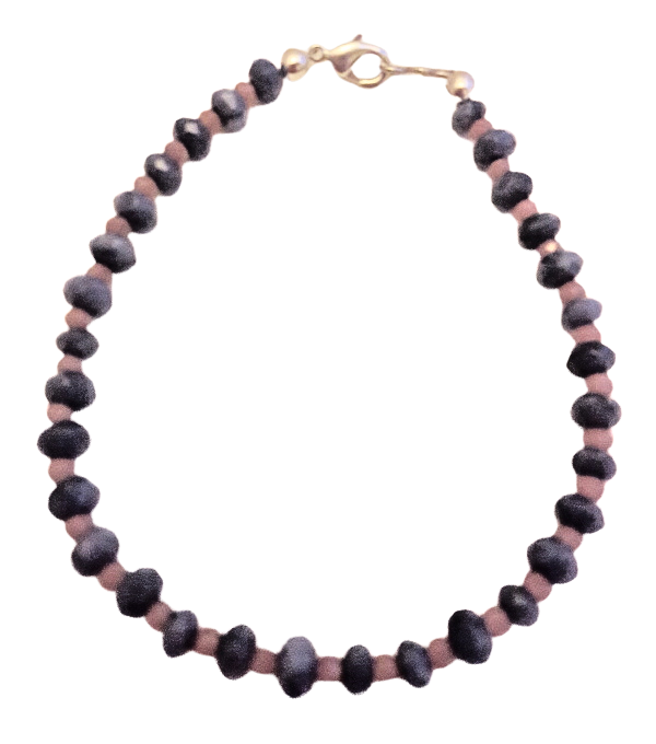 Purple Lavender Bead Bracelet