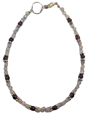 Labradorite Garnet Bracelet