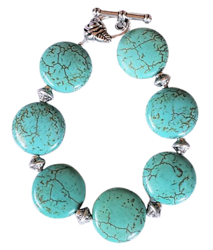 Coin Turquoise Bracelet