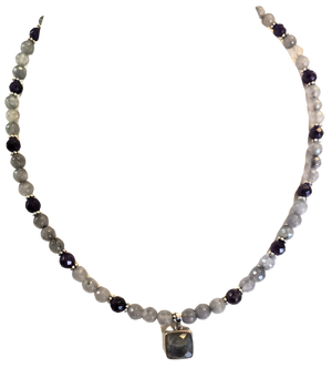 Labradorite Amethyst Necklace