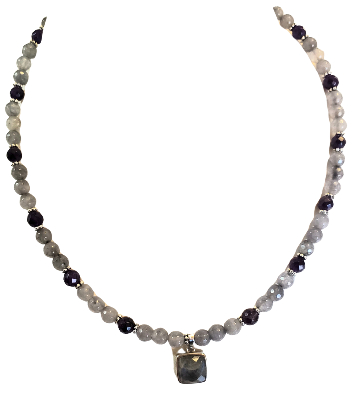 Labradorite Amethyst Necklace