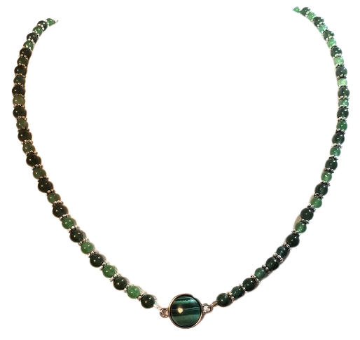 Malachite Green Aventurine Jade Necklace