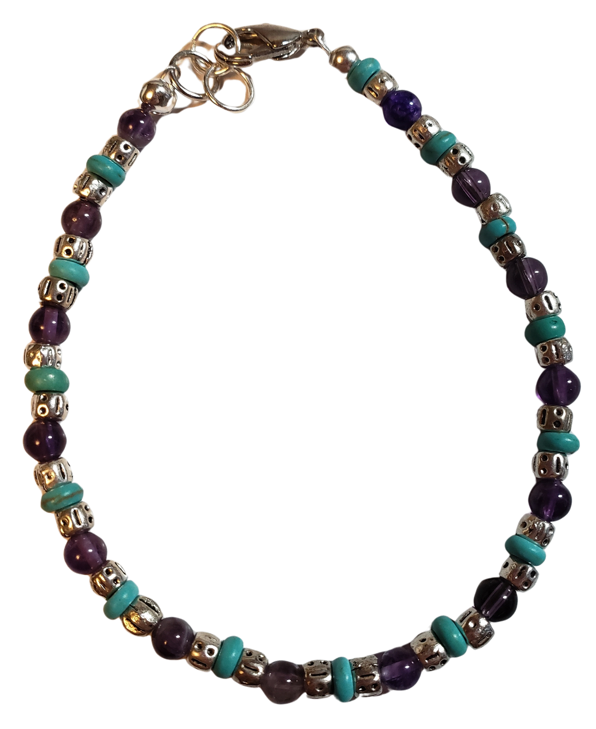 Amethyst Turquoise Howlite Bracelet