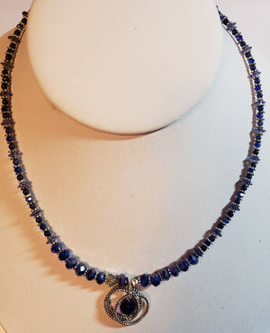 Lapis Lazuli Circle Necklace